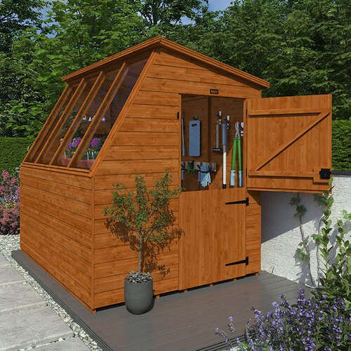 Timber Potting Shed with Right Hand Stable Door - image 1