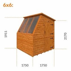 Timber Potting Shed with Right Hand Stable Door - image 6