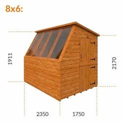 Timber Potting Shed with Right Hand Stable Door - image 7