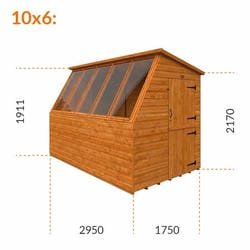 Timber Potting Shed with Right Hand Stable Door - image 8
