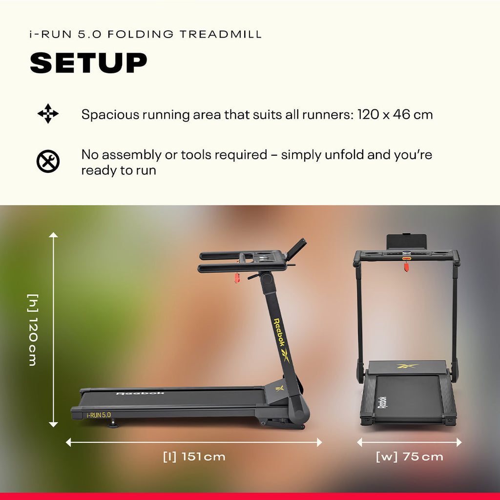 Ultra-compact folding treadmill, 15 km/h, 12-level incline, folds to 31 cm - view 12
