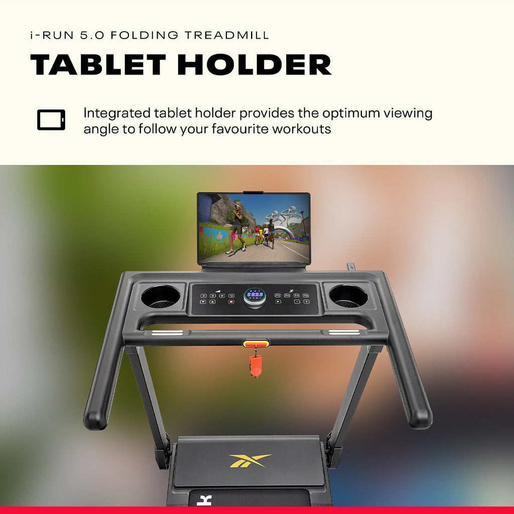 Ultra-compact folding treadmill, 15 km/h, 12-level incline, folds to 31 cm - view 7
