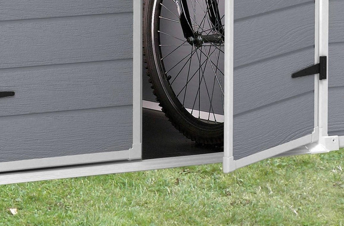 UV Resistant Plastic Garden Shed 6 x 8ft Grey - image 4