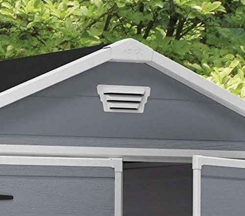 UV Resistant Plastic Garden Shed 6 x 8ft Grey - image 6