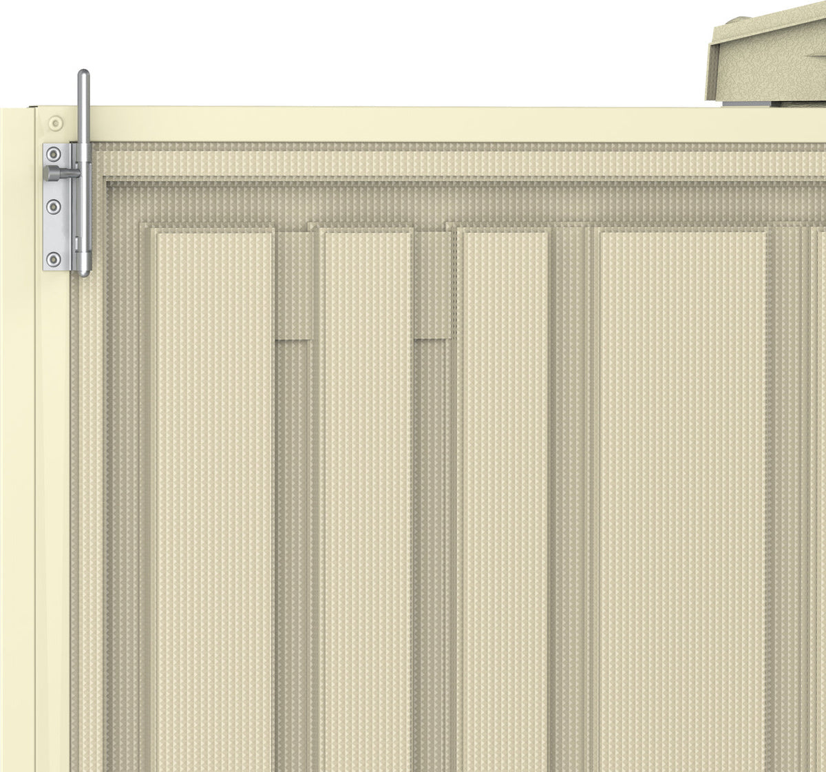 Vinyl Garden Shed 2.4 x 1.6 m (8 x 5.3 ft) with Foundation Kit - Ivory - image 10