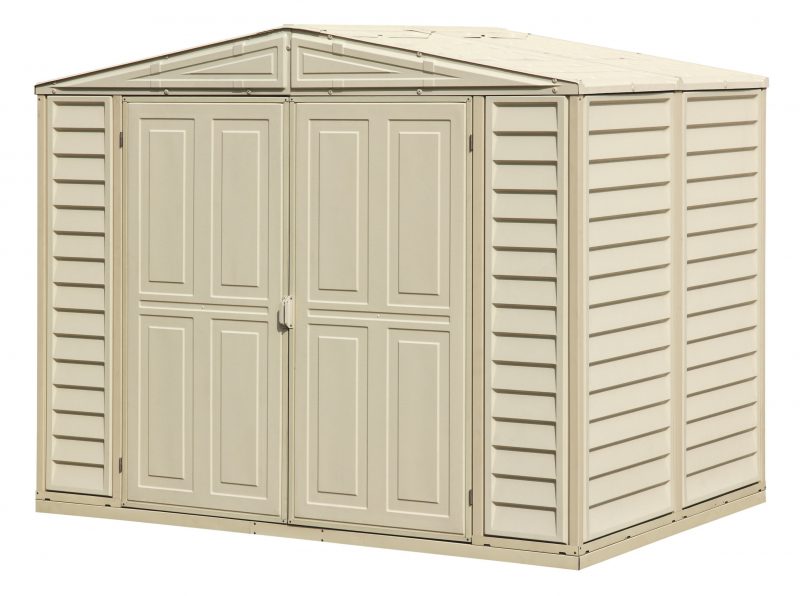 Vinyl Garden Shed 2.4 x 1.6 m (8 x 5.3 ft) with Foundation Kit - Ivory - image 5