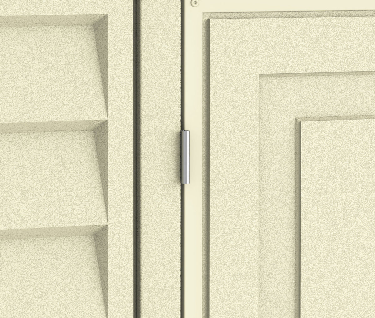 Vinyl Garden Shed 2.4 x 1.6 m (8 x 5.3 ft) with Foundation Kit - Ivory - image 8