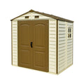 Vinyl Garden Shed 2.4 x 1.8 m (8 x 6 ft) with Foundation and Window - image 1