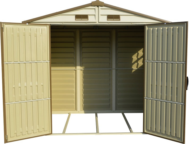 Vinyl Garden Shed 2.4 x 1.8 m (8 x 6 ft) with Foundation and Window - image 10