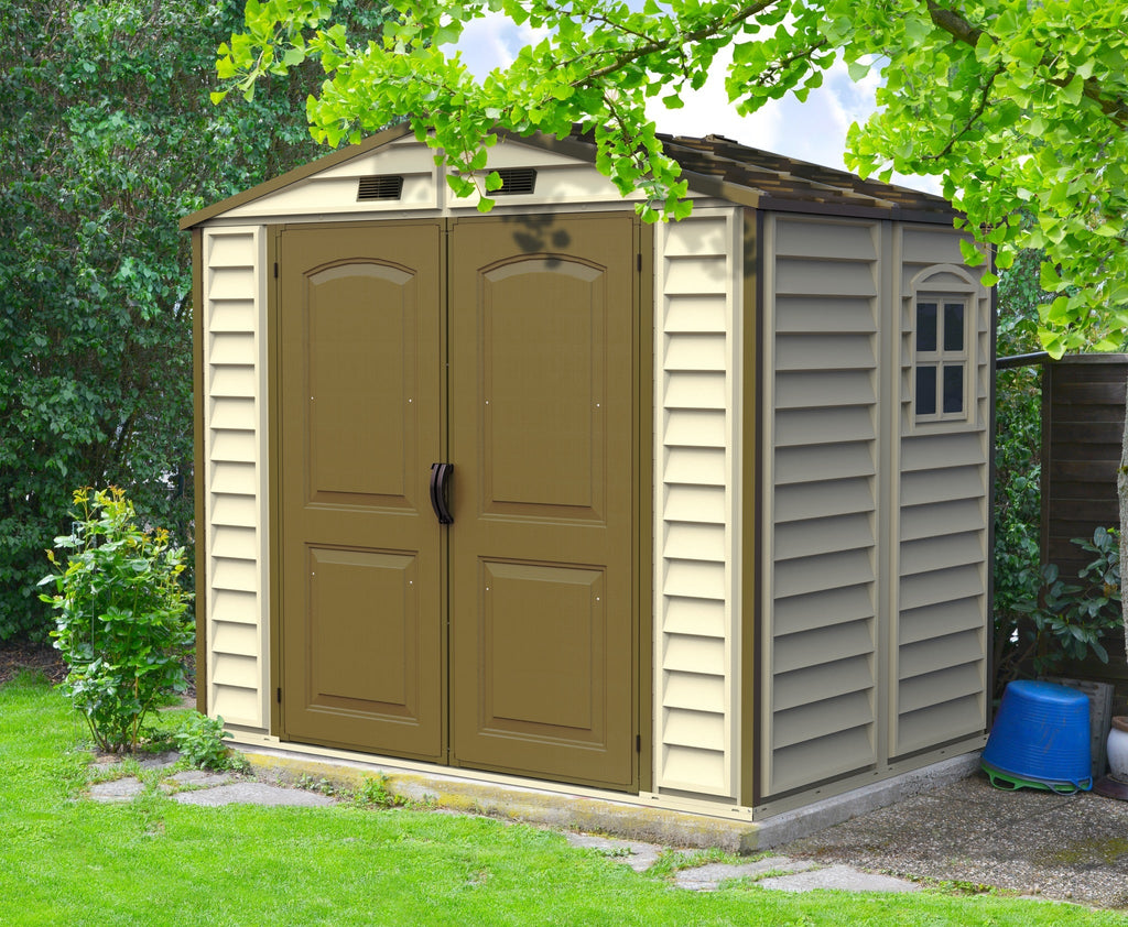 Vinyl Garden Shed 2.4 x 1.8 m (8 x 6 ft) with Foundation and Window - image 2