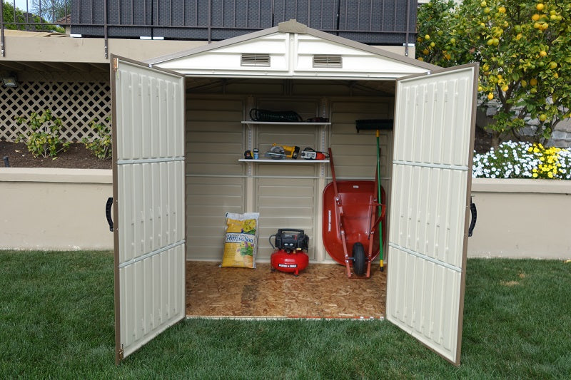 Vinyl Garden Shed 2.4 x 1.8 m (8 x 6 ft) with Foundation and Window - image 3