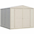 Vinyl Garden Shed 2.4 x 2.4 m (8 x 8 ft) with Foundation Kit - Ivory - image 1
