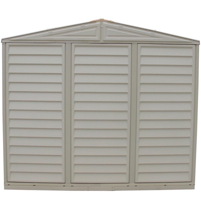 Vinyl Garden Shed 2.4 x 2.4 m (8 x 8 ft) with Foundation Kit - Ivory - image 4