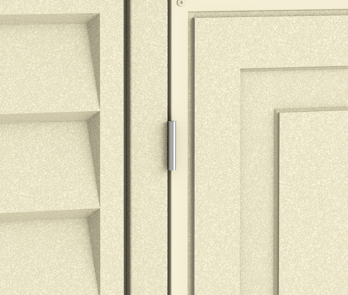 Vinyl Garden Shed 2.4 x 2.4 m (8 x 8 ft) with Foundation Kit - Ivory - image 9