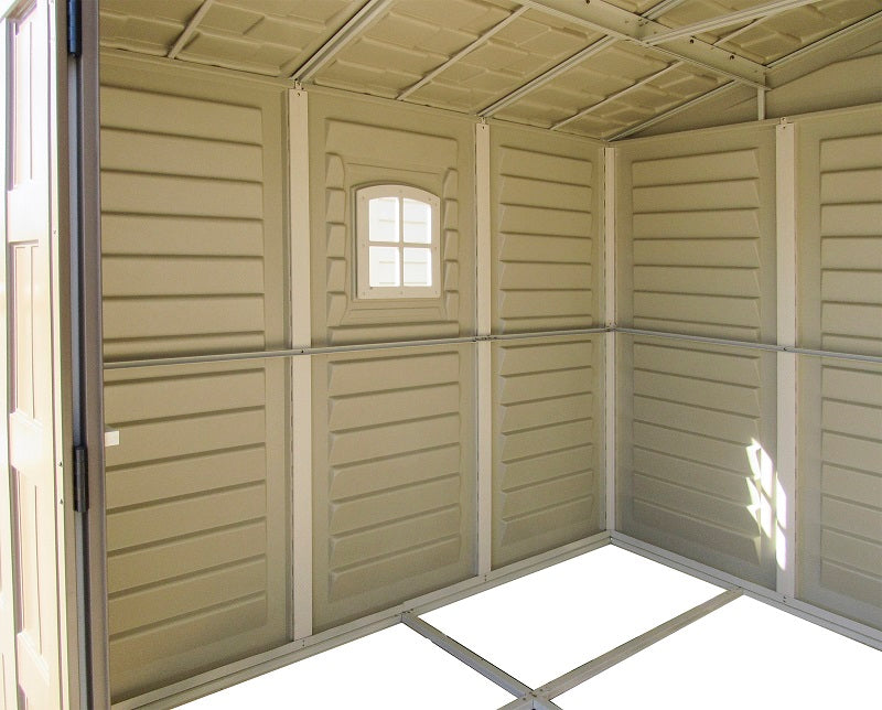 Vinyl Garden Shed 2.4 x 2.4 m (8 x 8 ft) with Metal Foundation Kit - image 12