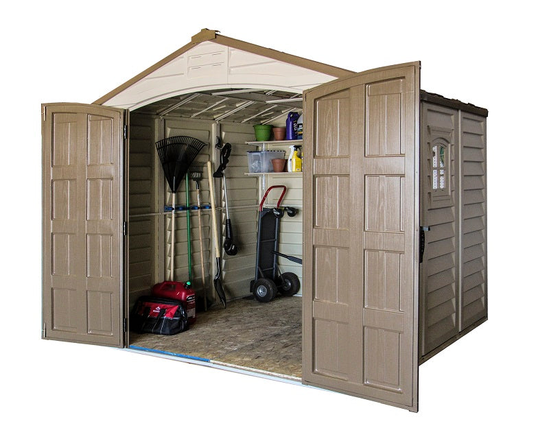 Vinyl Garden Shed 2.4 x 2.4 m (8 x 8 ft) with Metal Foundation Kit - image 4