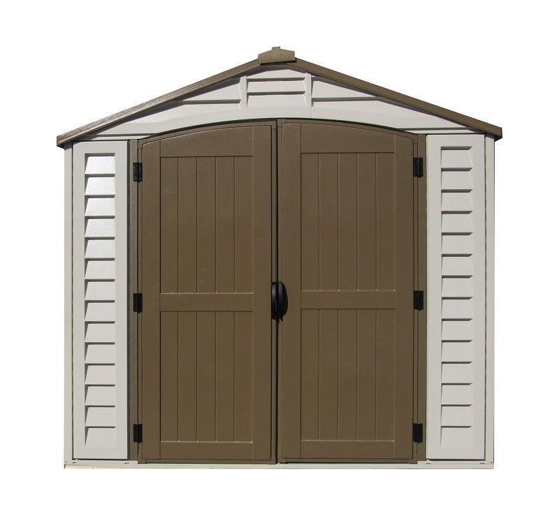 Vinyl Garden Shed 2.4 x 2.4 m (8 x 8 ft) with Metal Foundation Kit - image 5