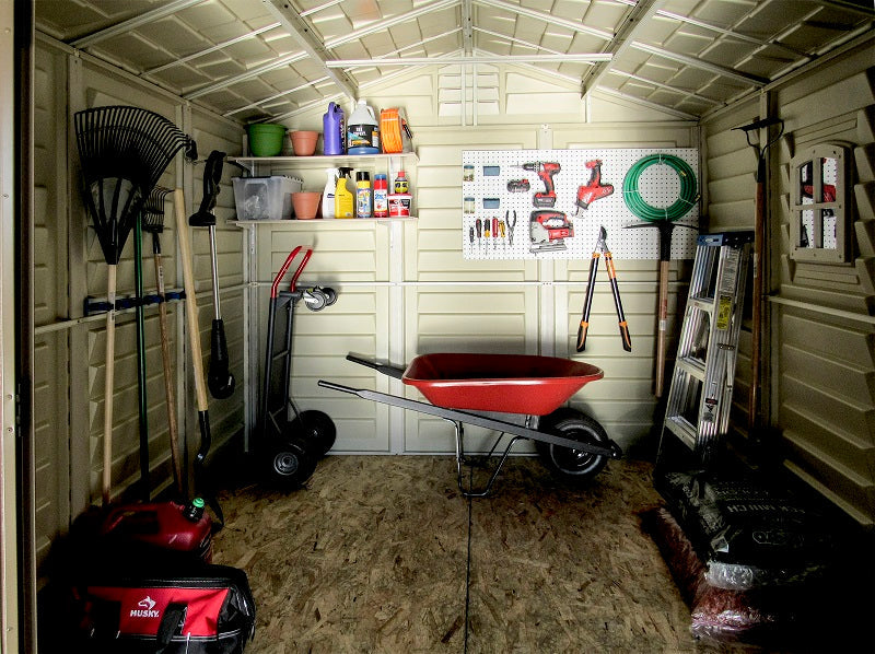 Vinyl Garden Shed 2.4 x 2.4 m (8 x 8 ft) with Metal Foundation Kit - image 7