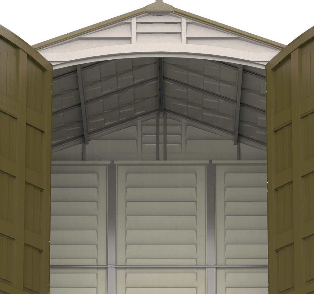 Vinyl Garden Shed 2.4 x 2.4 m (8 x 8 ft) with Metal Foundation Kit - image 8