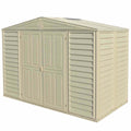 Vinyl Garden Shed 3.2 x 1.6 m (10.5 x 5 ft) with Foundation Kit - Ivory - image 1