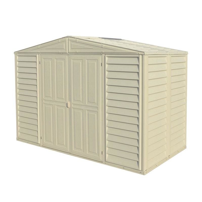 Vinyl Garden Shed 3.2 x 1.6 m (10.5 x 5 ft) with Foundation Kit - Ivory - image 3