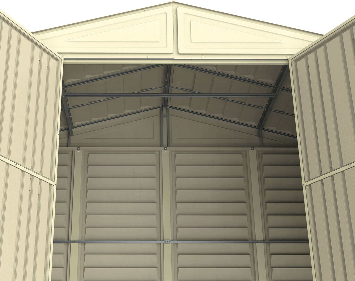 Vinyl Garden Shed 3.2 x 1.6 m (10.5 x 5 ft) with Foundation Kit - Ivory - image 7