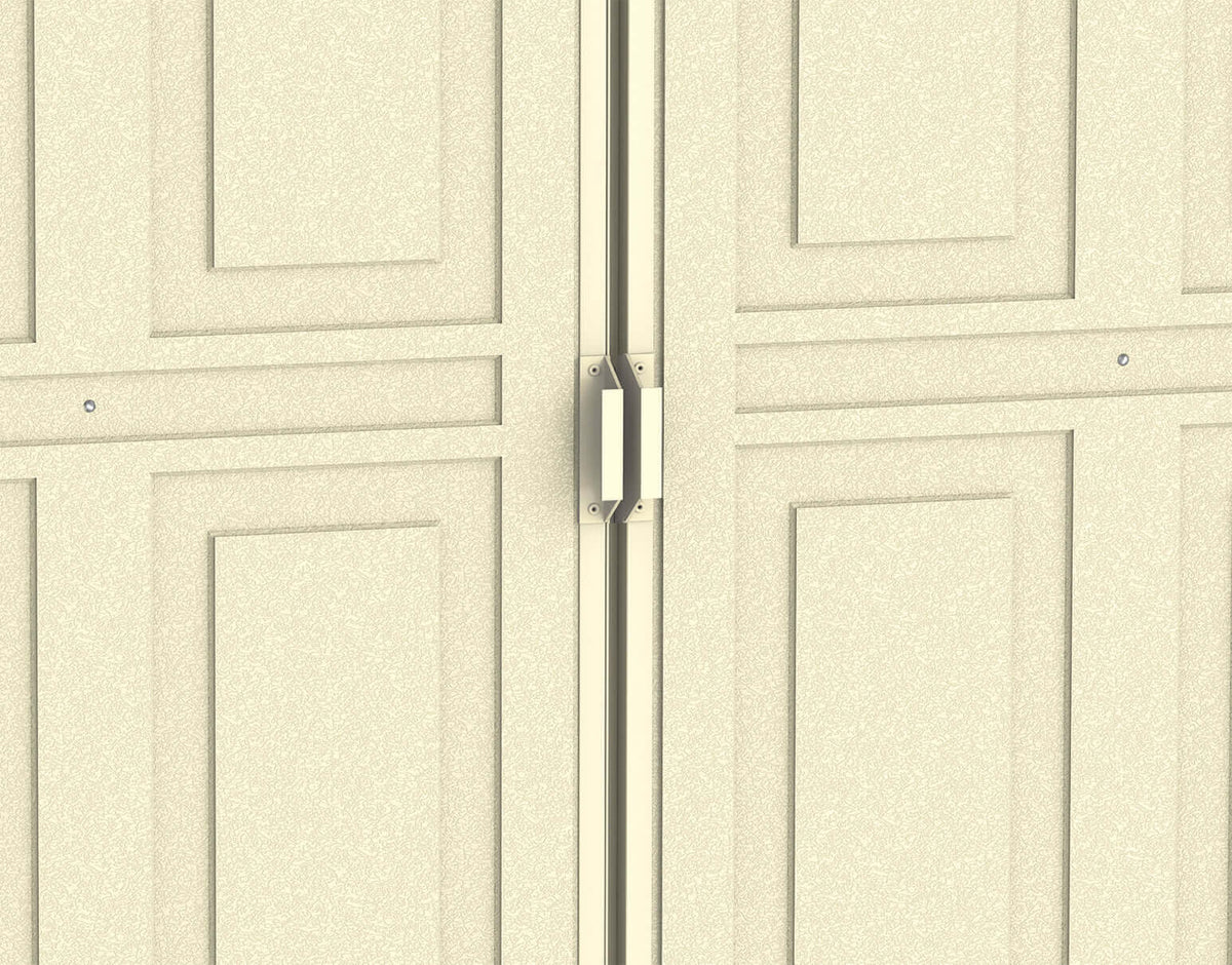 Vinyl Garden Shed 3.2 x 1.6 m (10.5 x 5 ft) with Foundation Kit - Ivory - image 8