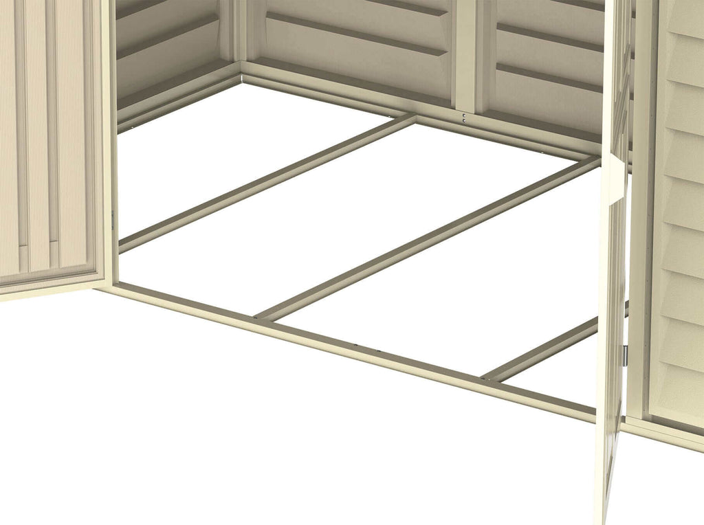 Vinyl Garden Shed 3.2 x 1.6 m (10.5 x 5 ft) with Foundation Kit - Ivory - image 9