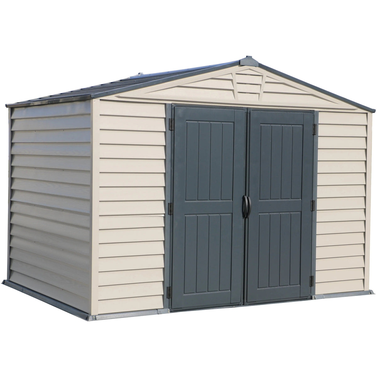 Vinyl Garden Shed 3.2 x 2.4 m (10.5 x 8 ft) with Moulded Floor and Roof Light - image 1
