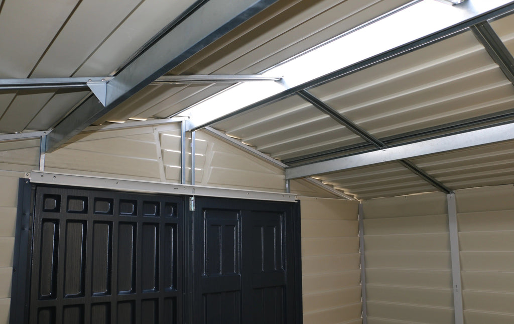 Vinyl Garden Shed 3.2 x 2.4 m (10.5 x 8 ft) with Moulded Floor and Roof Light - image 10