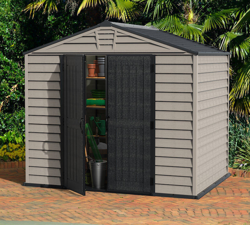 Vinyl Garden Shed 3.2 x 2.4 m (10.5 x 8 ft) with Moulded Floor and Roof Light - image 2