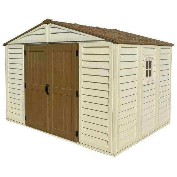 Vinyl Garden Shed 3.2 x 2.5 m (10.5 x 8 ft) with Foundation Kit - image 1
