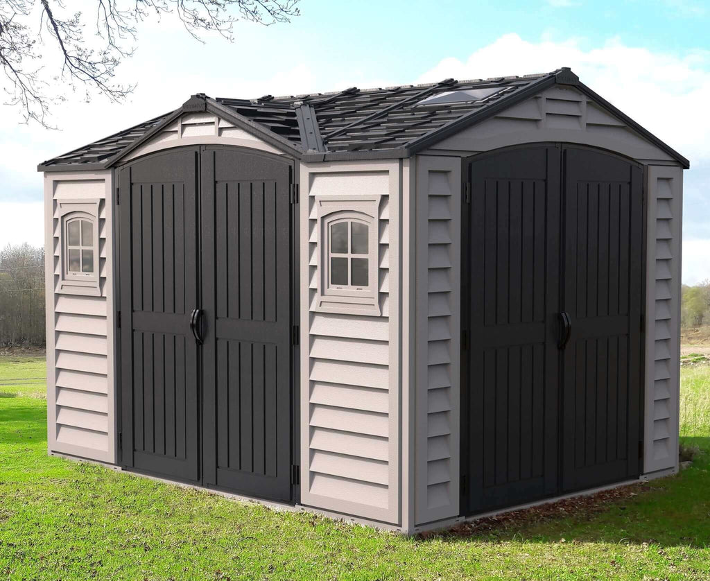 Vinyl Garden Shed 3.2 x 2.5 m (10.5 x 8 ft) with Side Doors and 2 Windows - image 10