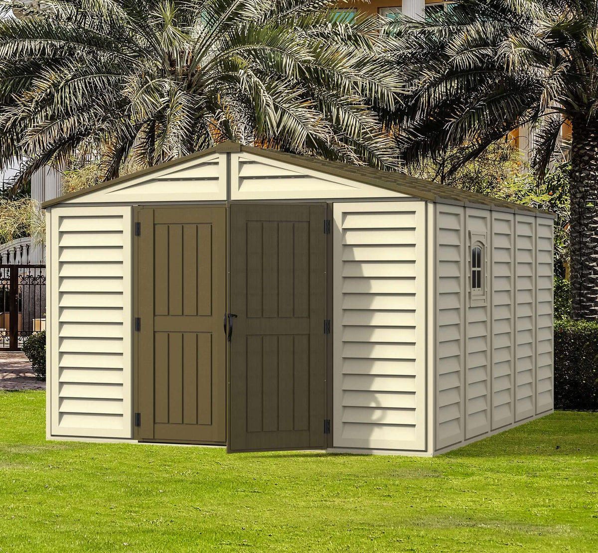 Vinyl Garden Shed 3.2 x 4 m (10.5 x 13 ft) with Foundation Kit - image 6