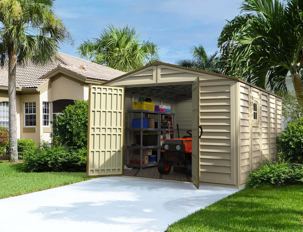 Vinyl Garden Shed 3.2 x 4 m (10.5 x 13 ft) with Foundation Kit - image 7
