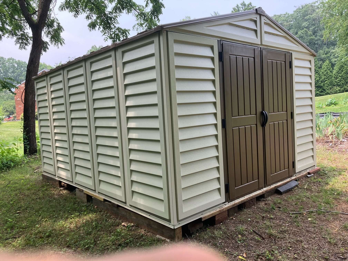 Vinyl Garden Shed 3.2 x 4 m (10.5 x 13 ft) with Foundation Kit - image 8