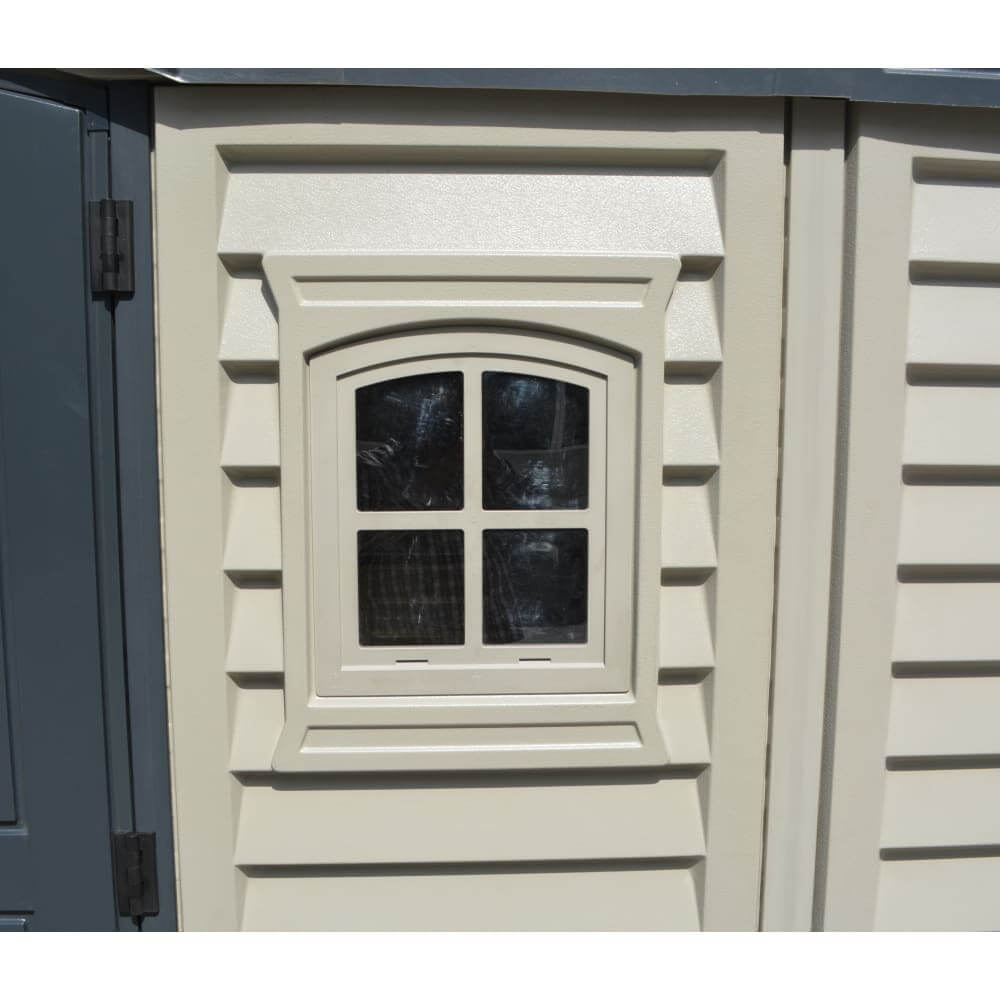 Vinyl Garden Shed 4.8 x 2.5 m (15 x 8 ft) with Side Doors and 2 Windows - image 6