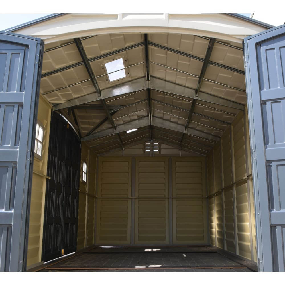 Vinyl Garden Shed 4.8 x 2.5 m (15 x 8 ft) with Side Doors and 2 Windows - image 9