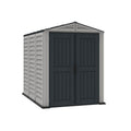 Vinyl Pent Garden Shed 1.6 x 2.5 m (5 x 8 ft) with Floor - Grey - image 1