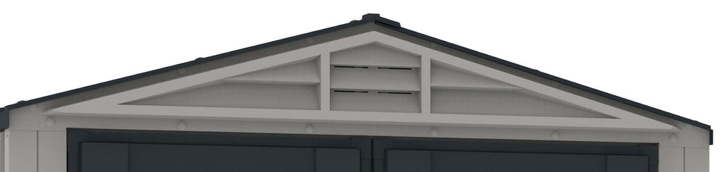 Vinyl Pent Garden Shed 1.6 x 2.5 m (5 x 8 ft) with Floor - Grey - image 4