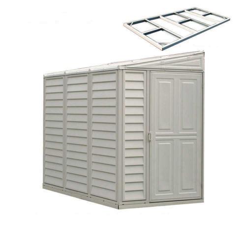 Vinyl Side Shed 1.2 x 2.4 m (4 x 8 ft) with Reversible Door and Foundation - image 12