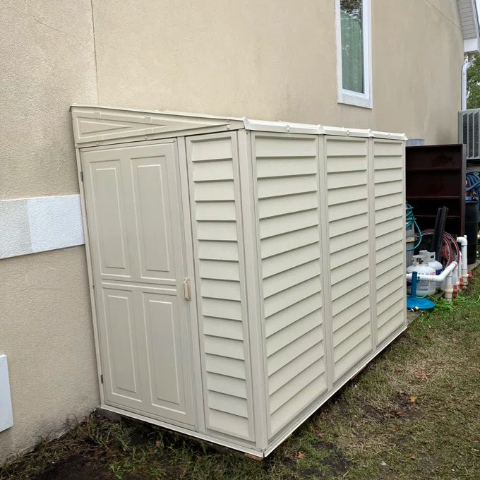 Vinyl Side Shed 1.2 x 2.4 m (4 x 8 ft) with Reversible Door and Foundation - image 17