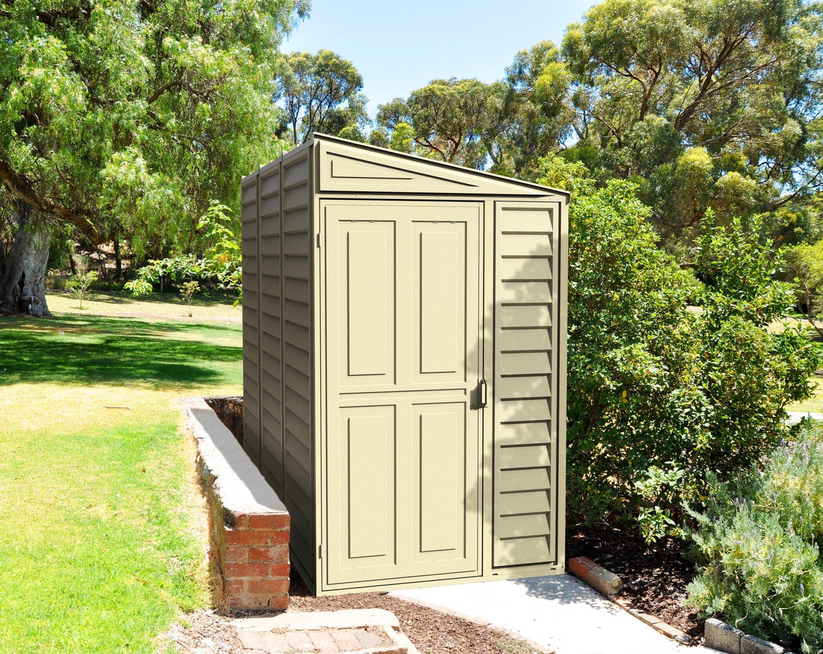Vinyl Side Shed 1.2 x 2.4 m (4 x 8 ft) with Reversible Door and Foundation - image 2