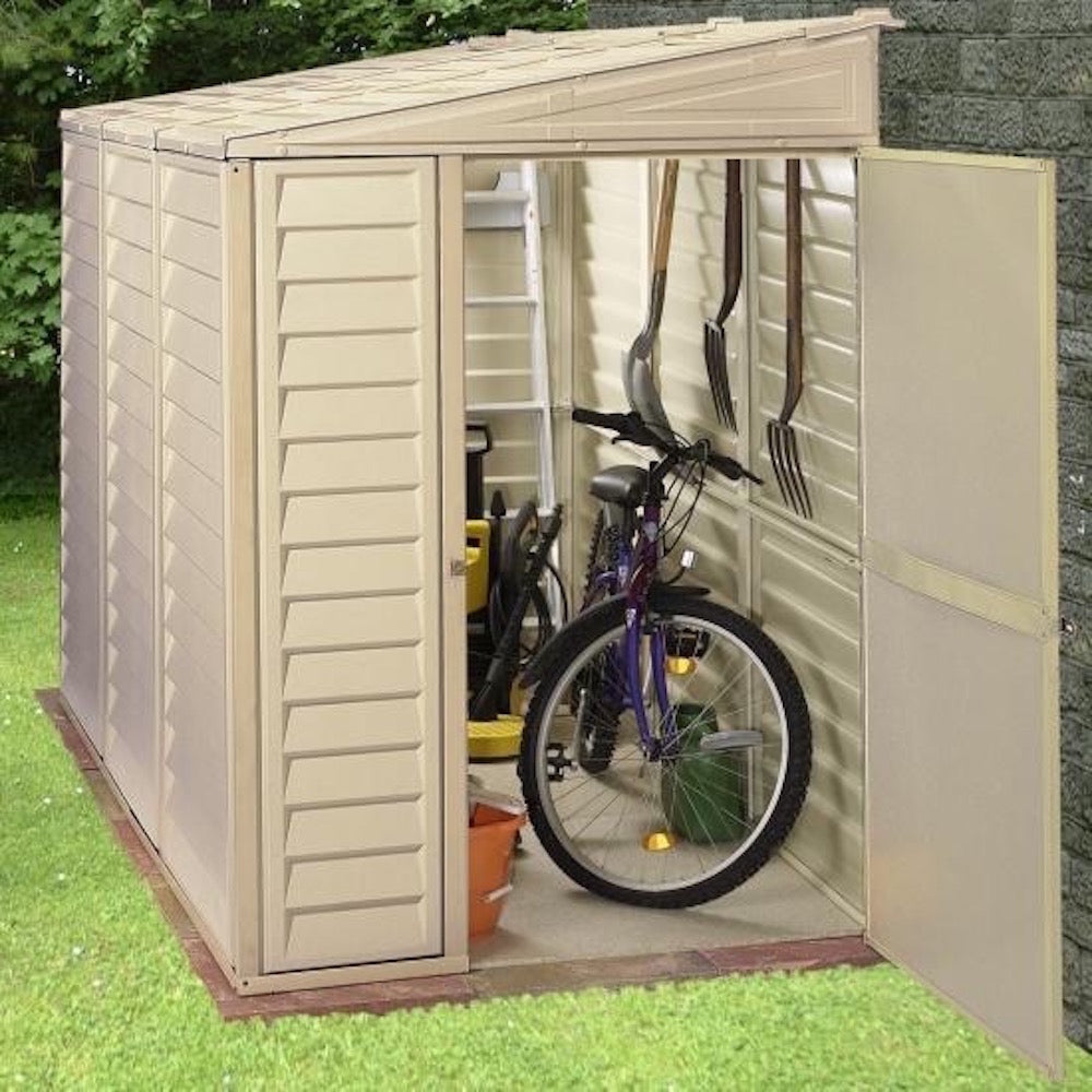 Vinyl Side Shed 1.2 x 2.4 m (4 x 8 ft) with Reversible Door and Foundation - image 3