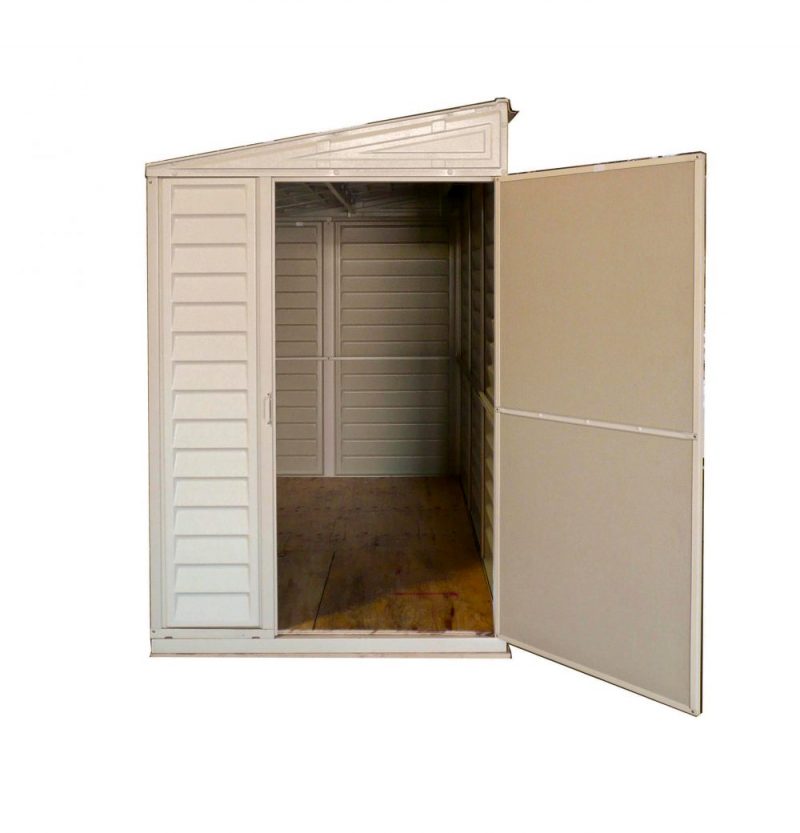 Vinyl Side Shed 1.2 x 2.4 m (4 x 8 ft) with Reversible Door and Foundation - image 7