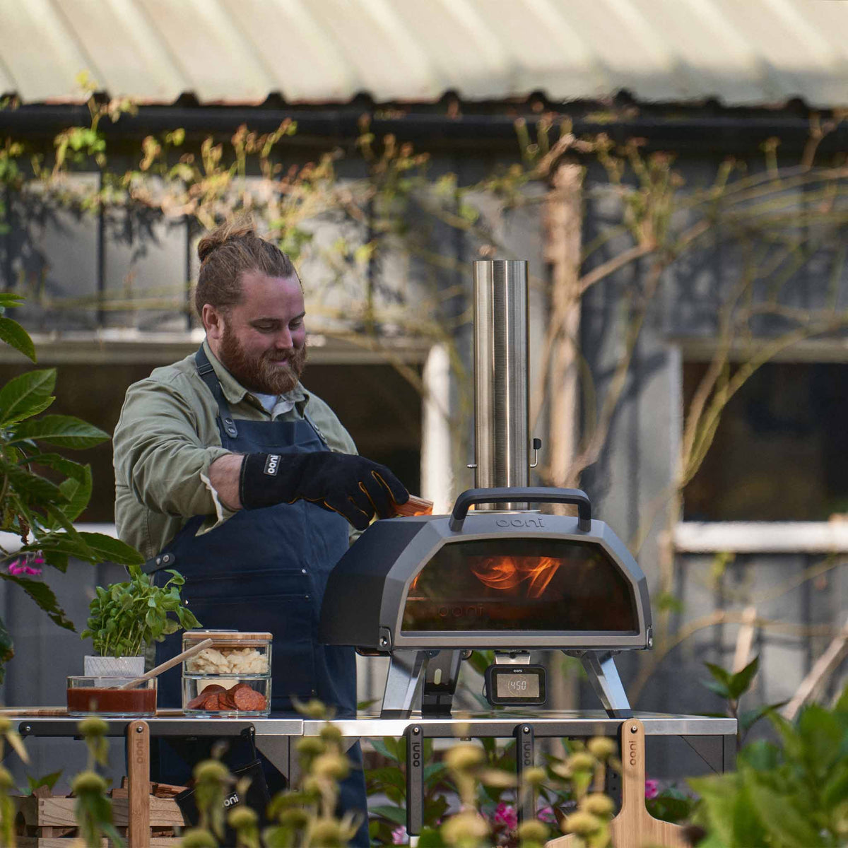 Wood, Charcoal and Gas Pizza Oven 17 Inch Bundle with Cover and Three Peels - image 13