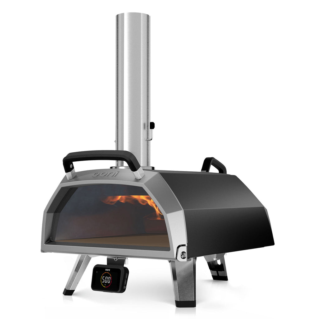 Wood, Charcoal and Gas Pizza Oven 17 Inch with Gas Burner and Glass Door - image 2