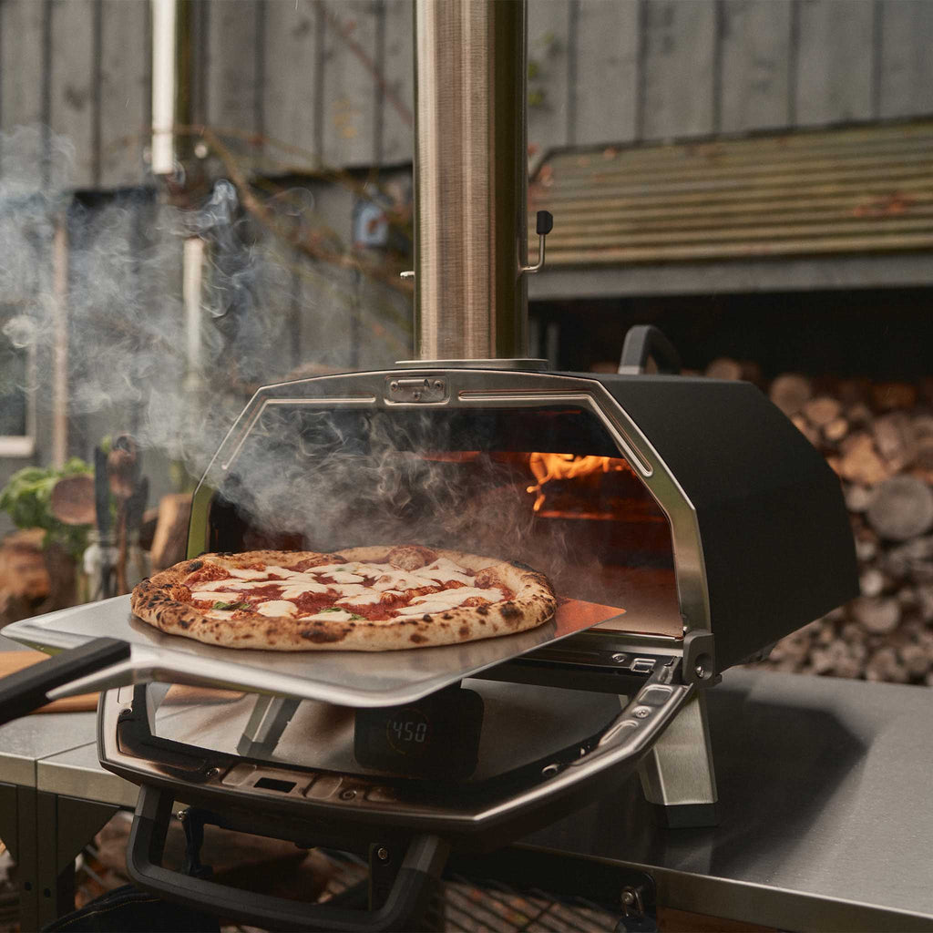 Wood, Charcoal and Gas Pizza Oven 17 Inch with Gas Burner and Glass Door - image 7
