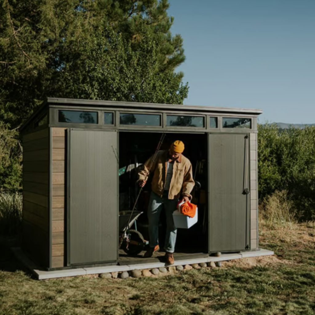 Wood-Effect Resin Garden Shed 3.4 x 2.1 m (11 x 7 ft) Steel-Reinforced Walls - image 14