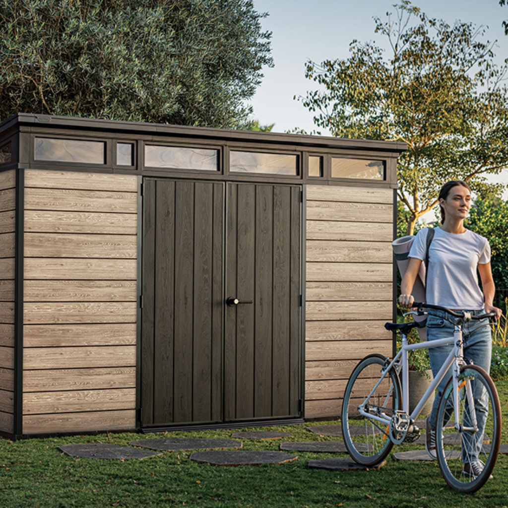 Wood-Effect Resin Garden Shed 3.4 x 2.1 m (11 x 7 ft) Steel-Reinforced Walls - image 6